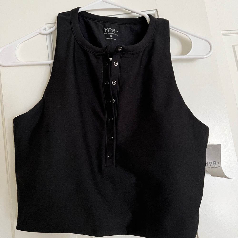 Black Workout Crop top